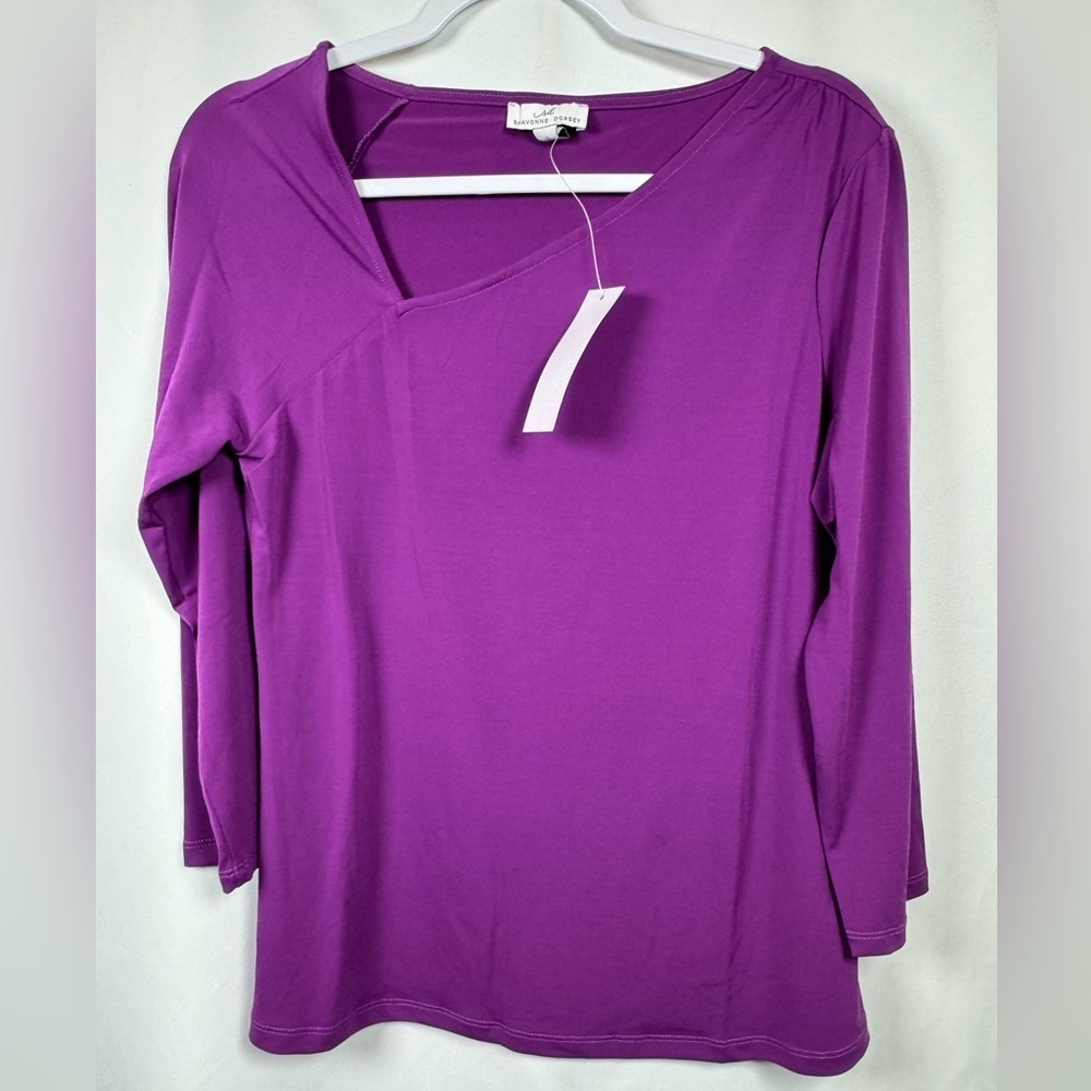 Shavonne Dorsey Elegant Violet Blouse S
